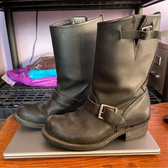 Women’s Frye Boots Black Size 6 - Picture 2 of 10